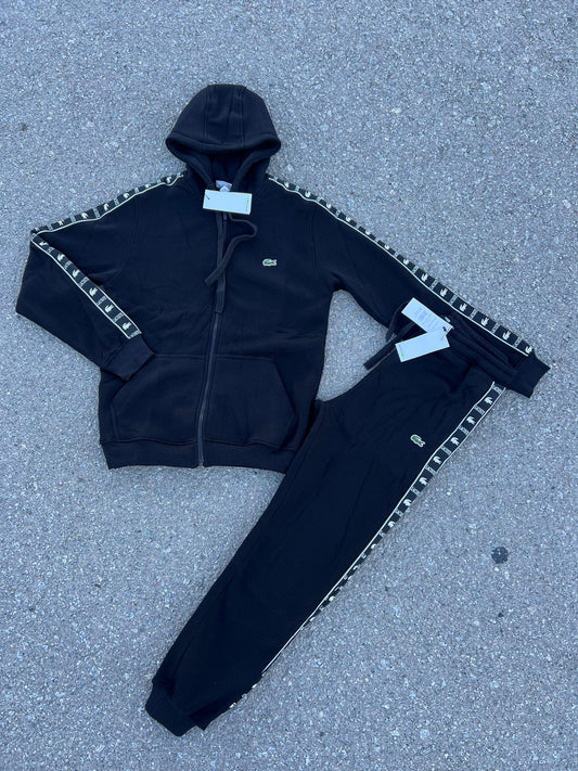 Chandal Lacoste Cremallera Black