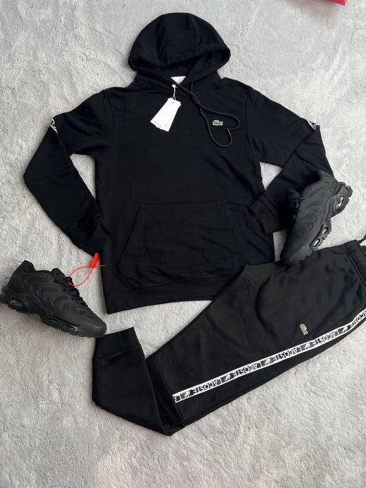 Chandal Lacoste Negro 2025